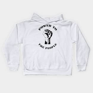 Power To The People Kids Hoodie